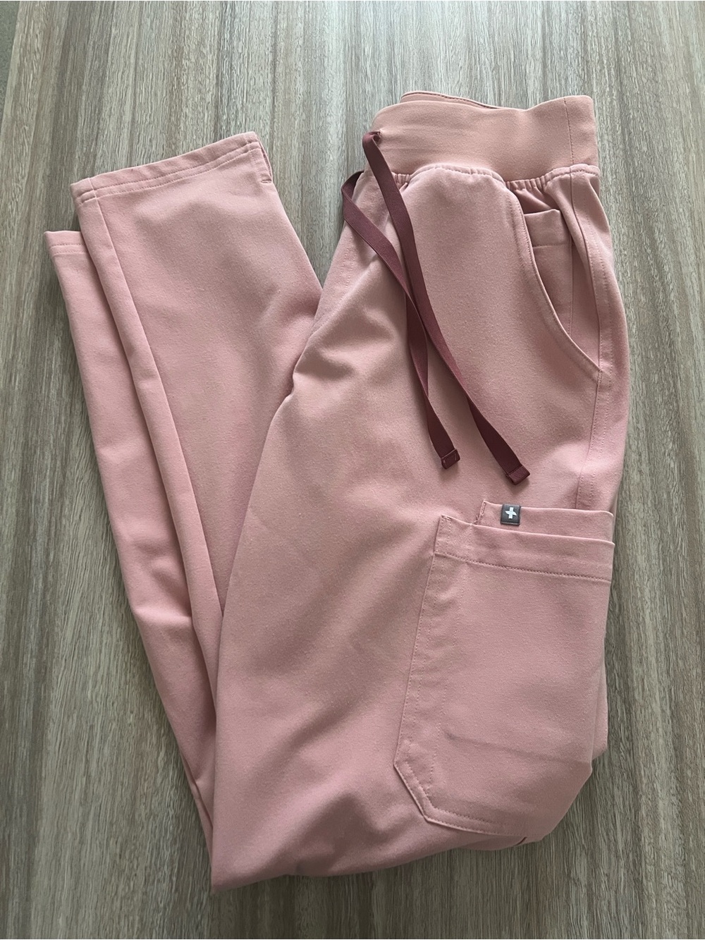 Figs Yola HW Scrub Pants in Pink Sand